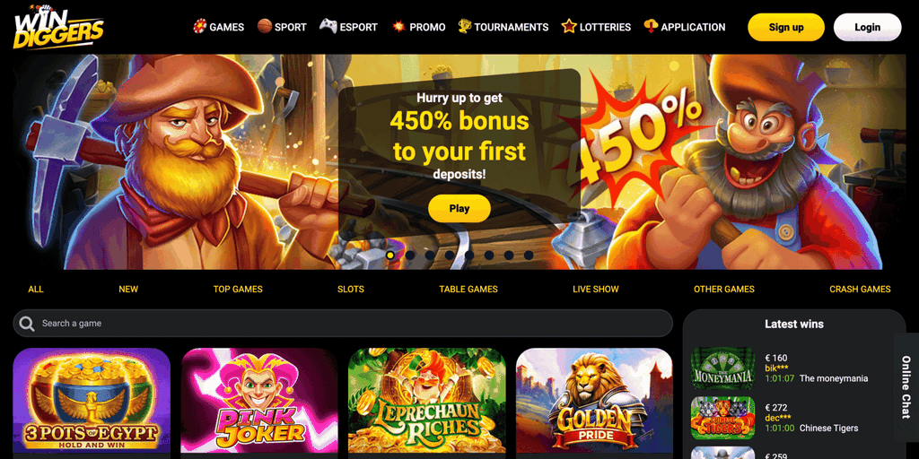 Win Diggers Online Casino Testimonial|Should You Play Here?